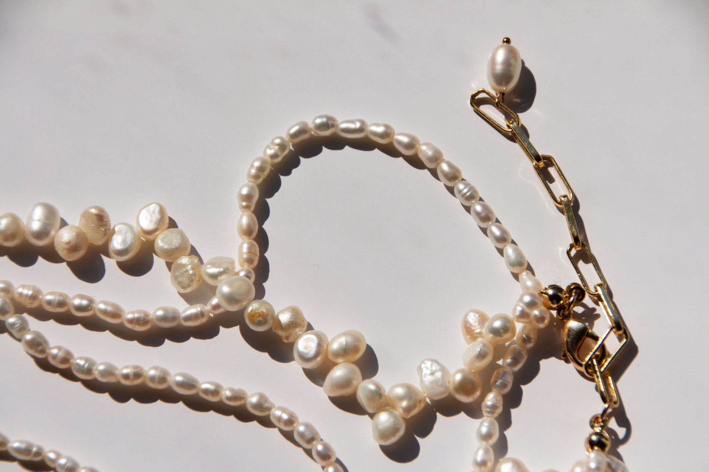 Triple Moonlight 18K Gold Plated Necklace