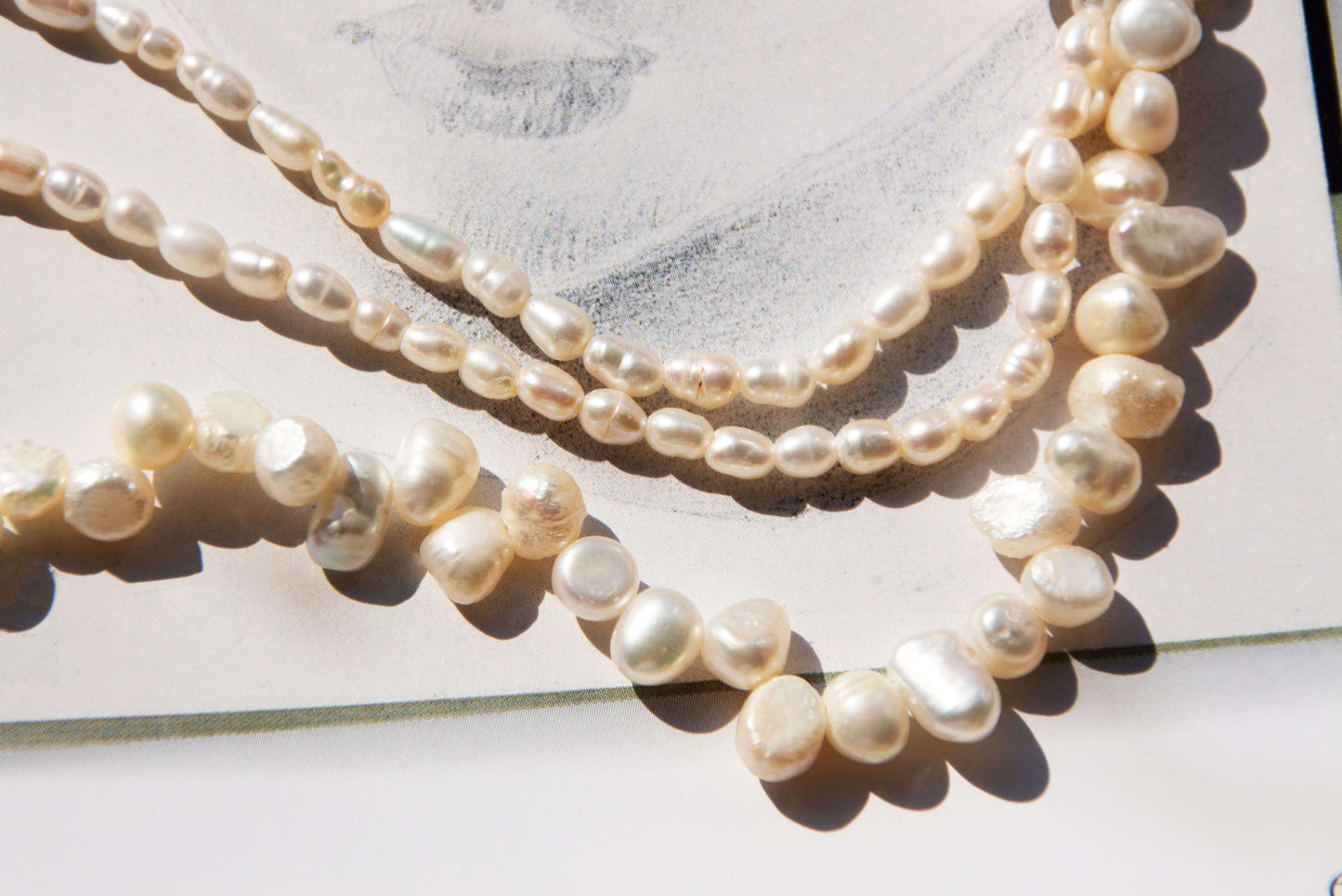 Triple Moonlight 18K Gold Plated Necklace