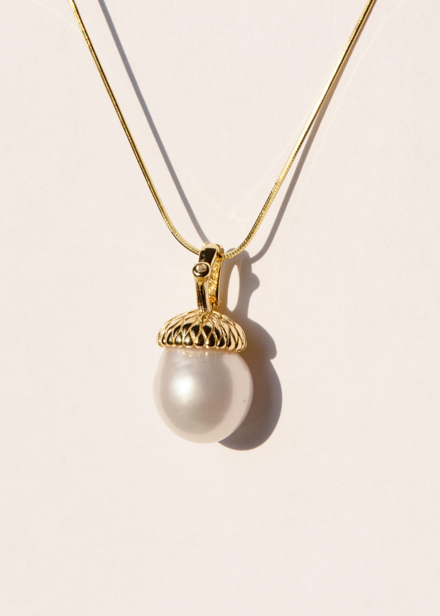skogen 18K guldpläterat halsband