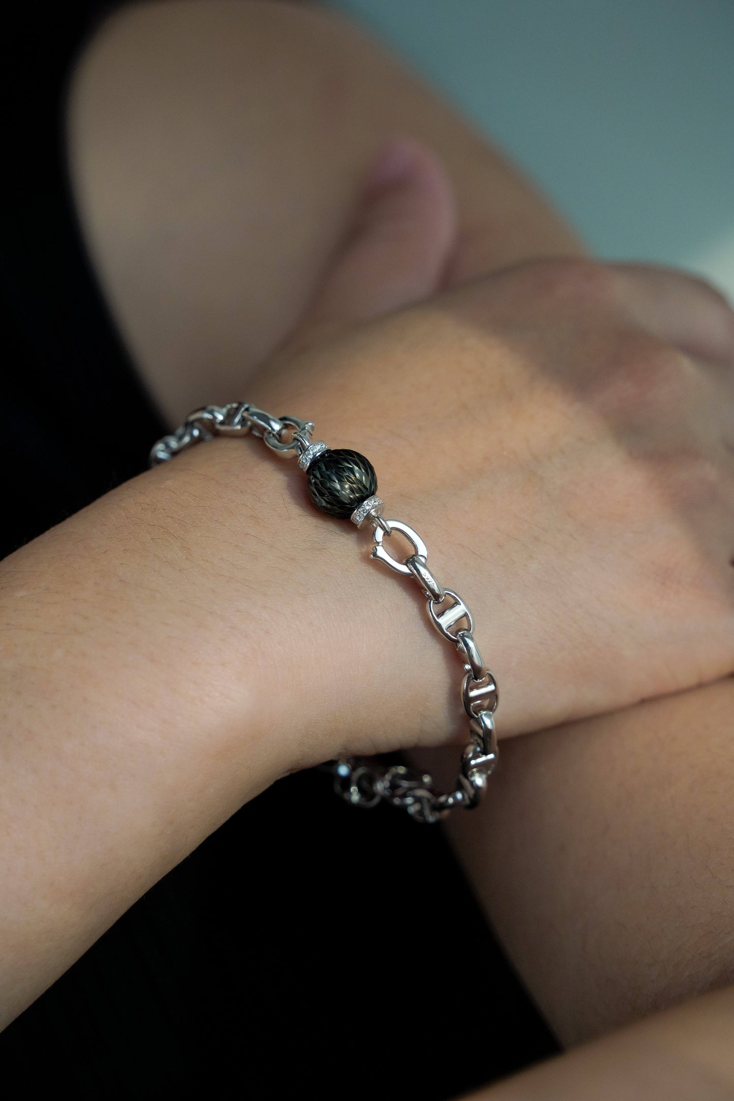 Dragon Dream tahitian pearl sterling silver armband