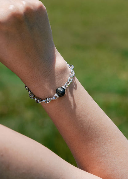 Dragon Dream Tahitian Pearl Sterling Silver Bracelet