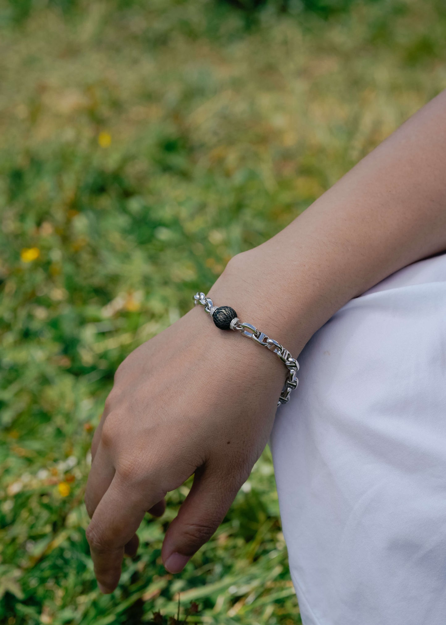 Dragon Dream Tahitian Pearl Sterling Silver Bracelet