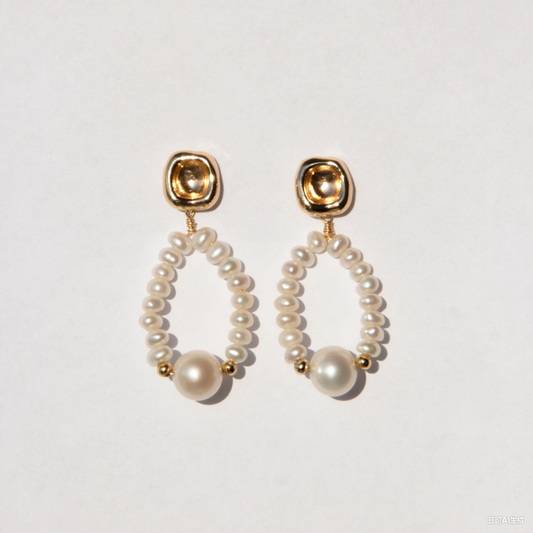 Fairy Ring 18K Gold-plated Earrings
