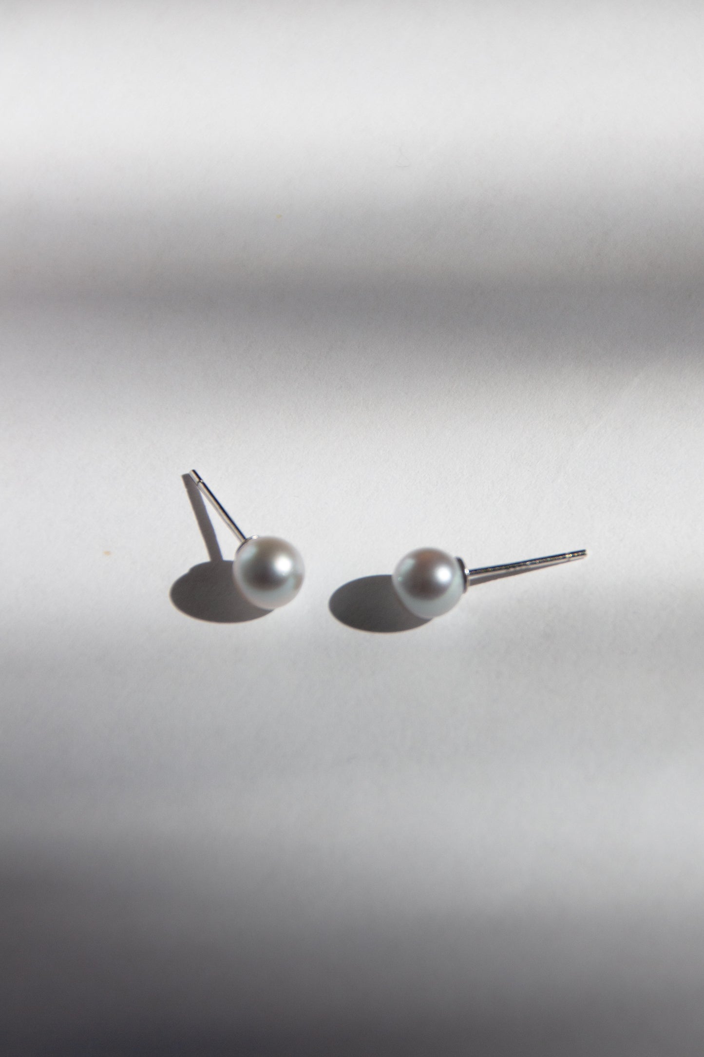 Silver Cloud  Akoya Pearl Earrings