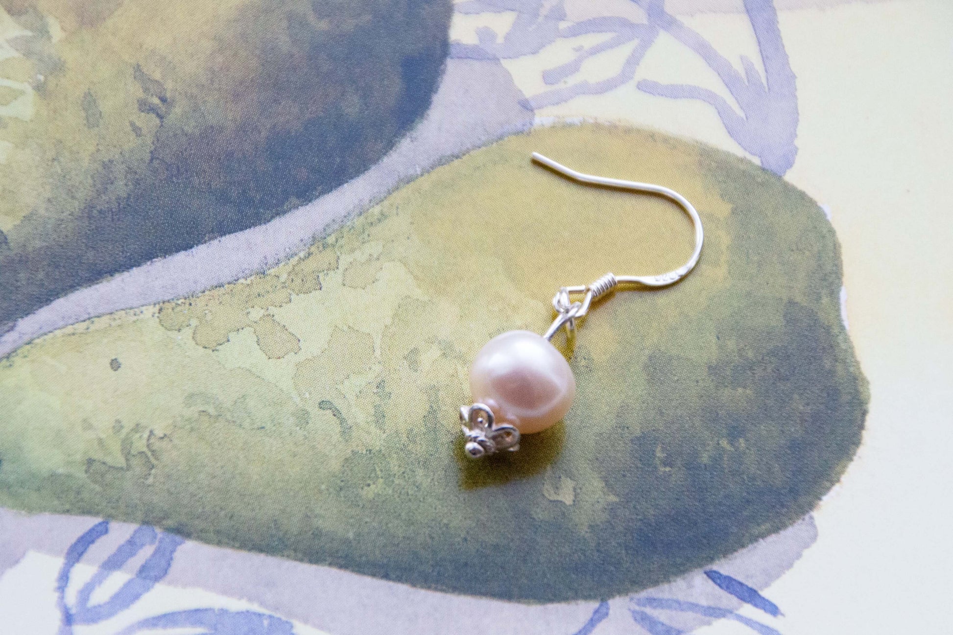 Röda Vinbär sterling silver  örhängen