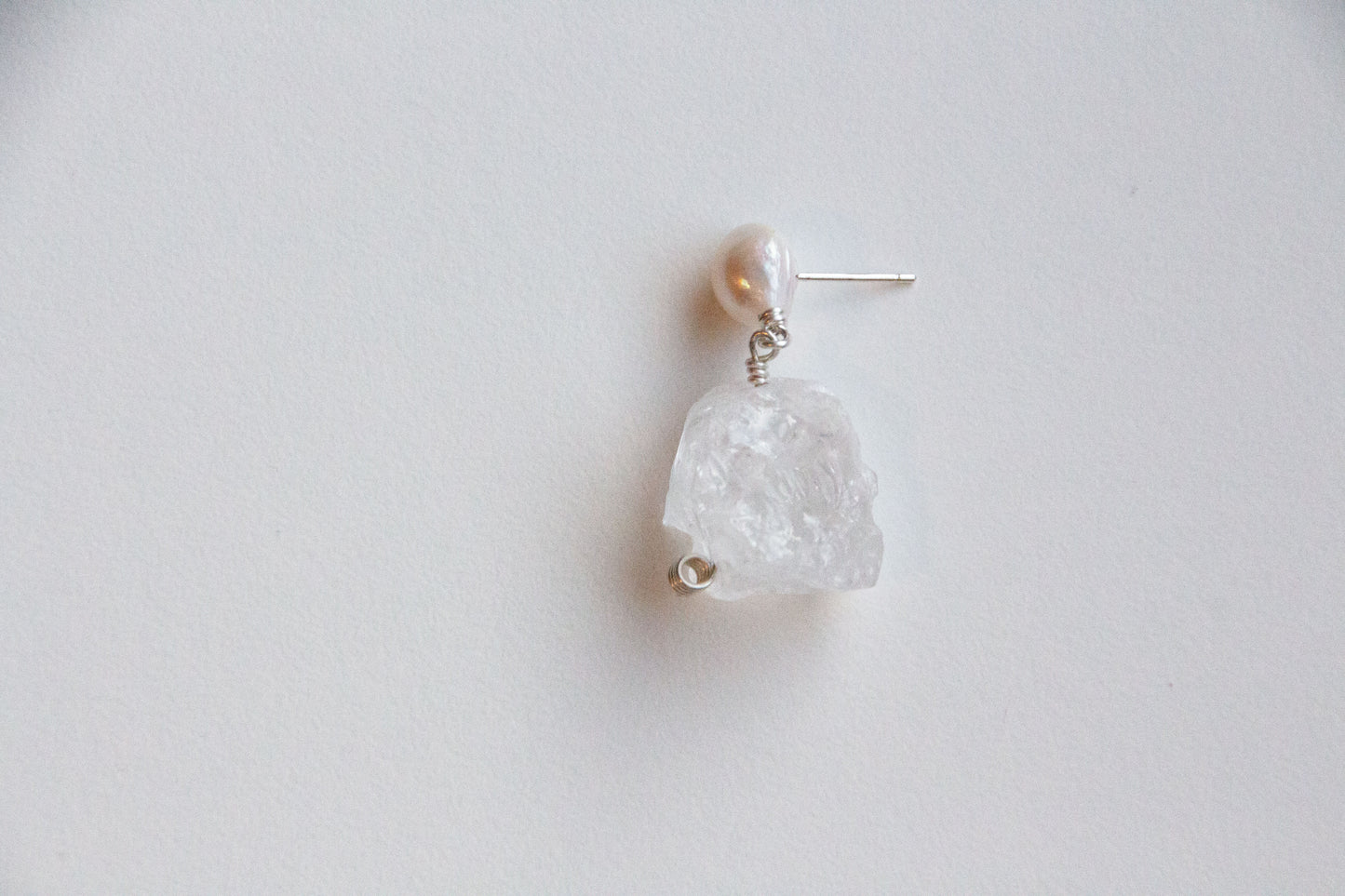 Sealed With Ice Silver Earrings