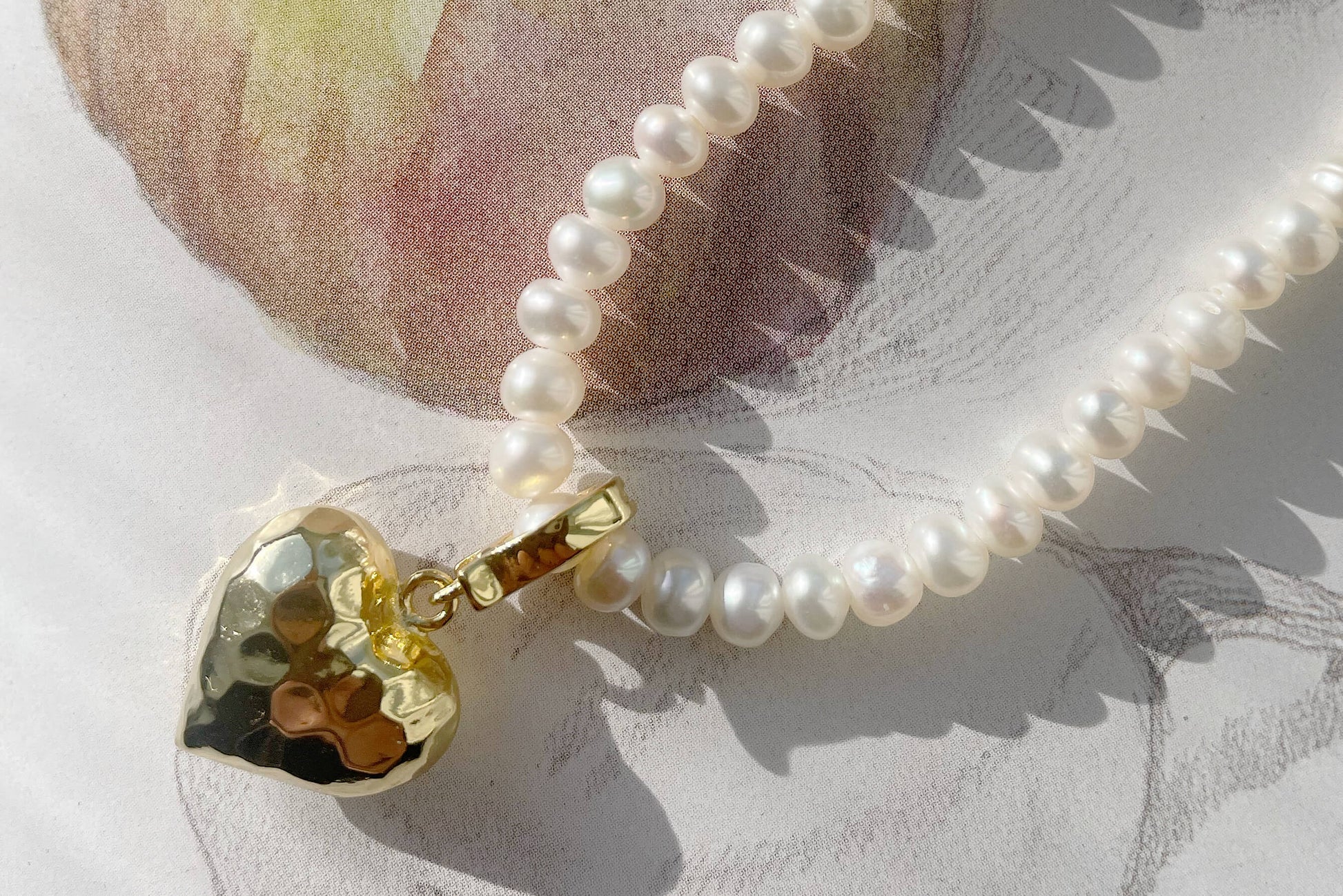 beating for you 18K guldpläterat halsband