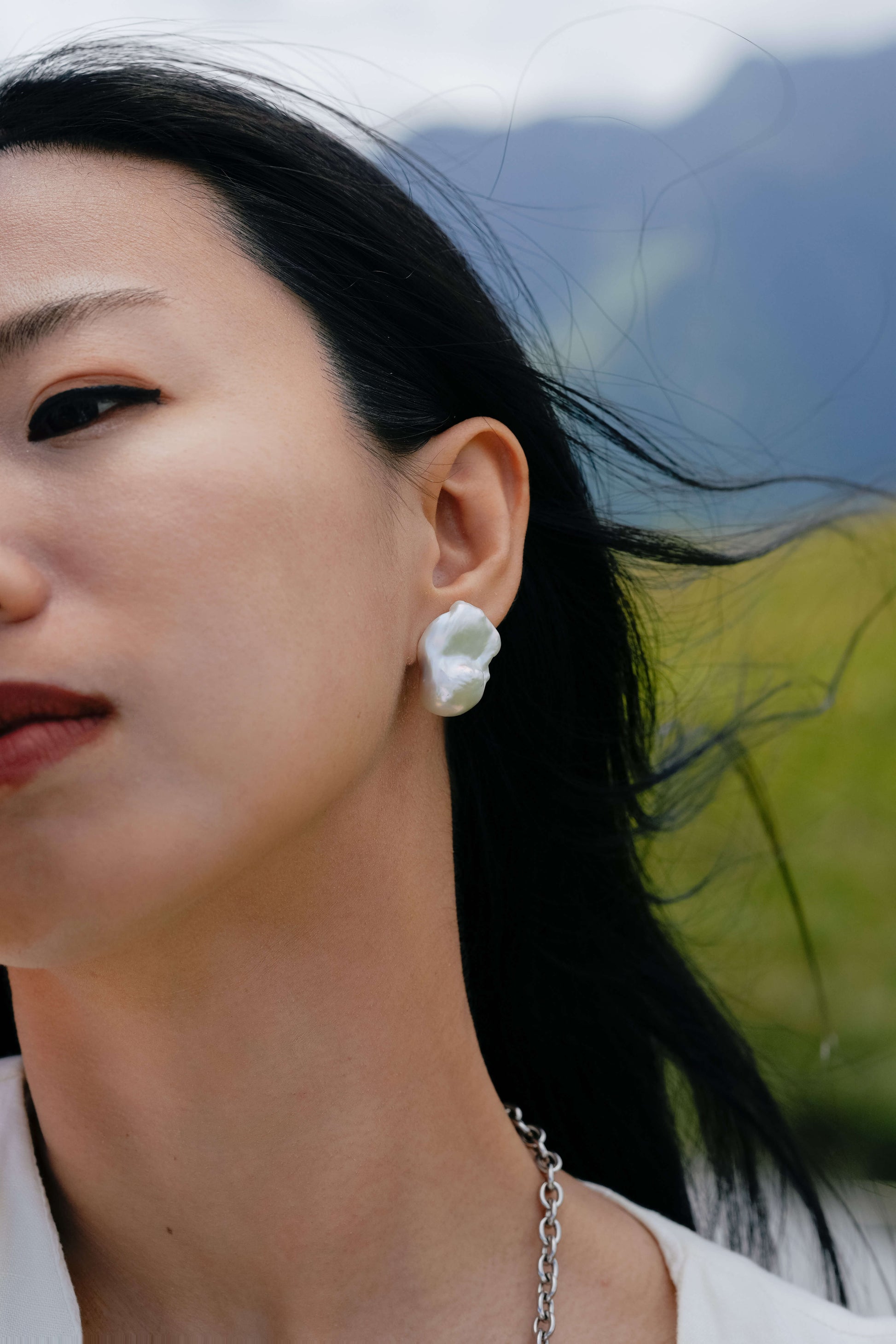 sjöjungfru sterling silver örhängen