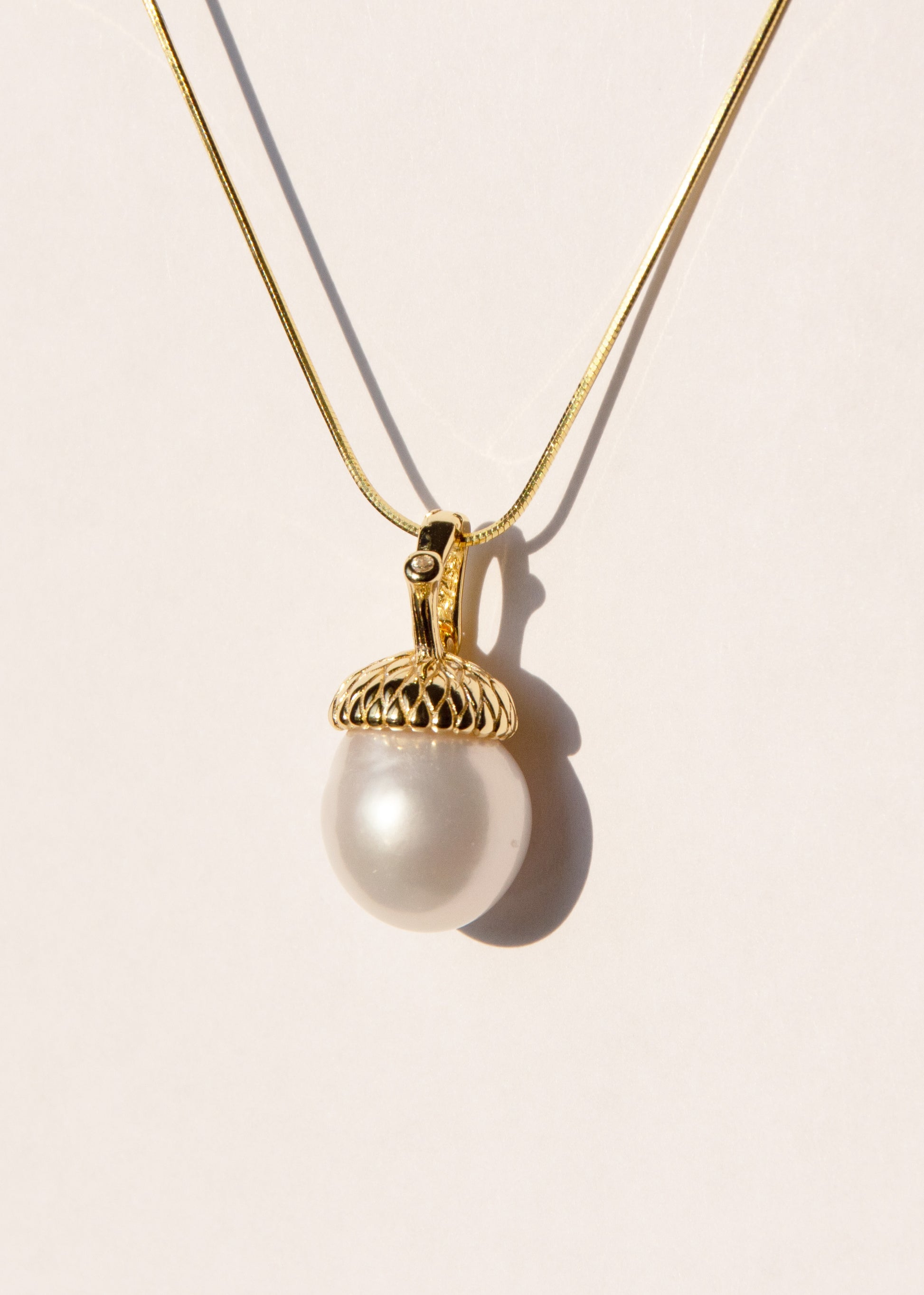 skogen 18K guldpläterat halsband