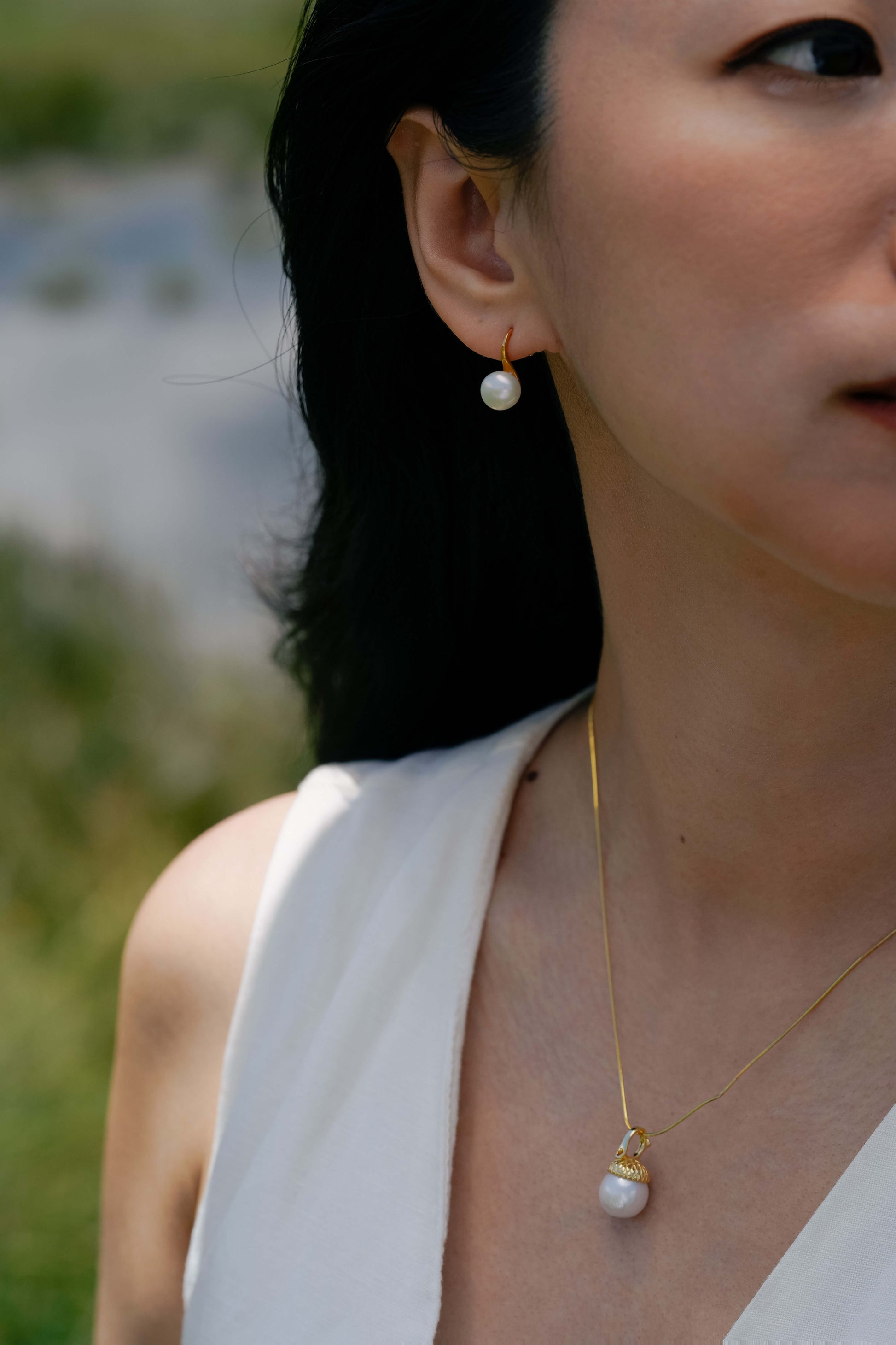 skogen 18K guldpläterat halsband