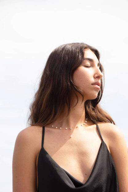 starry night 18K guld halsband